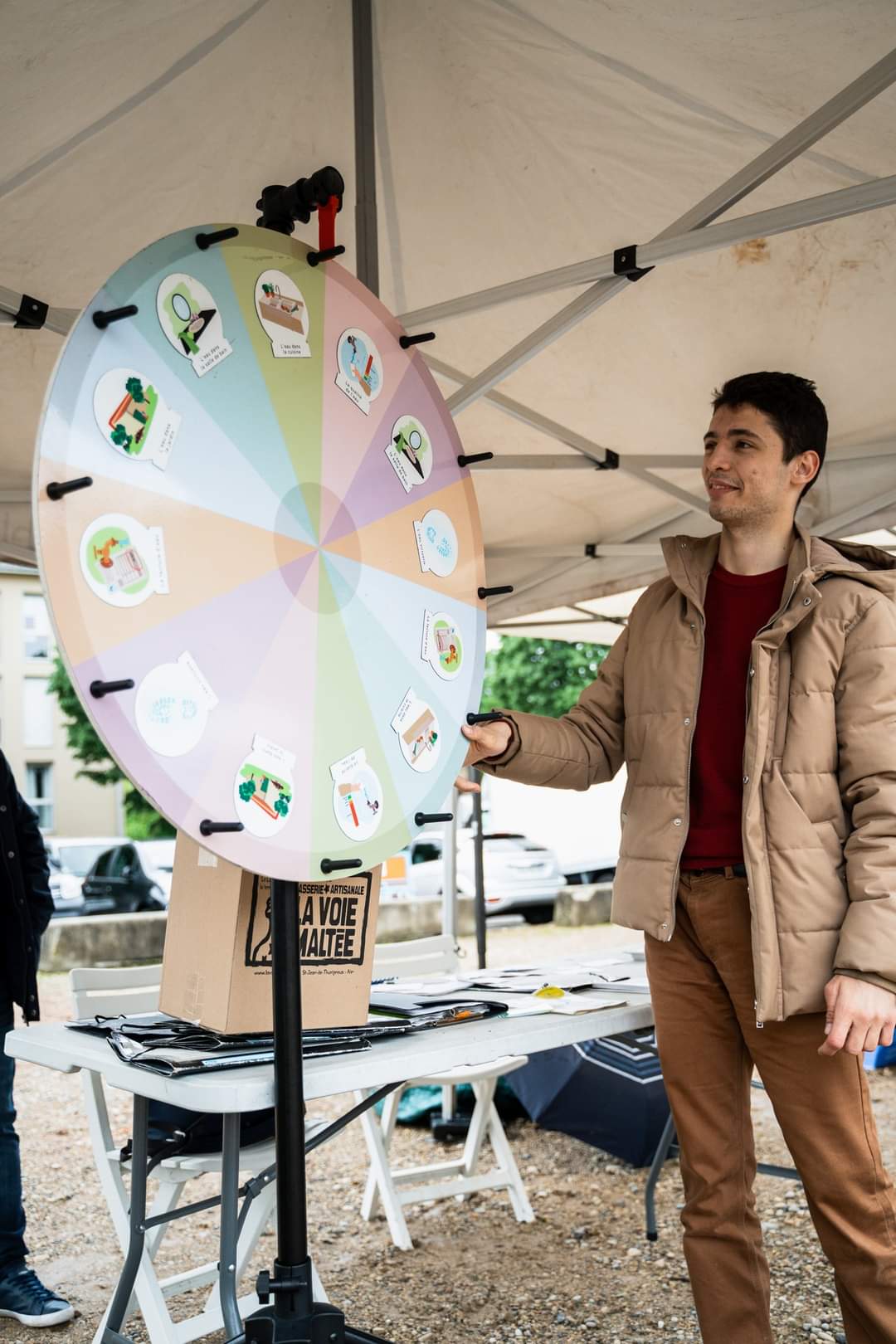 Stand info au marché de Châtillon-sur-Chalaronne