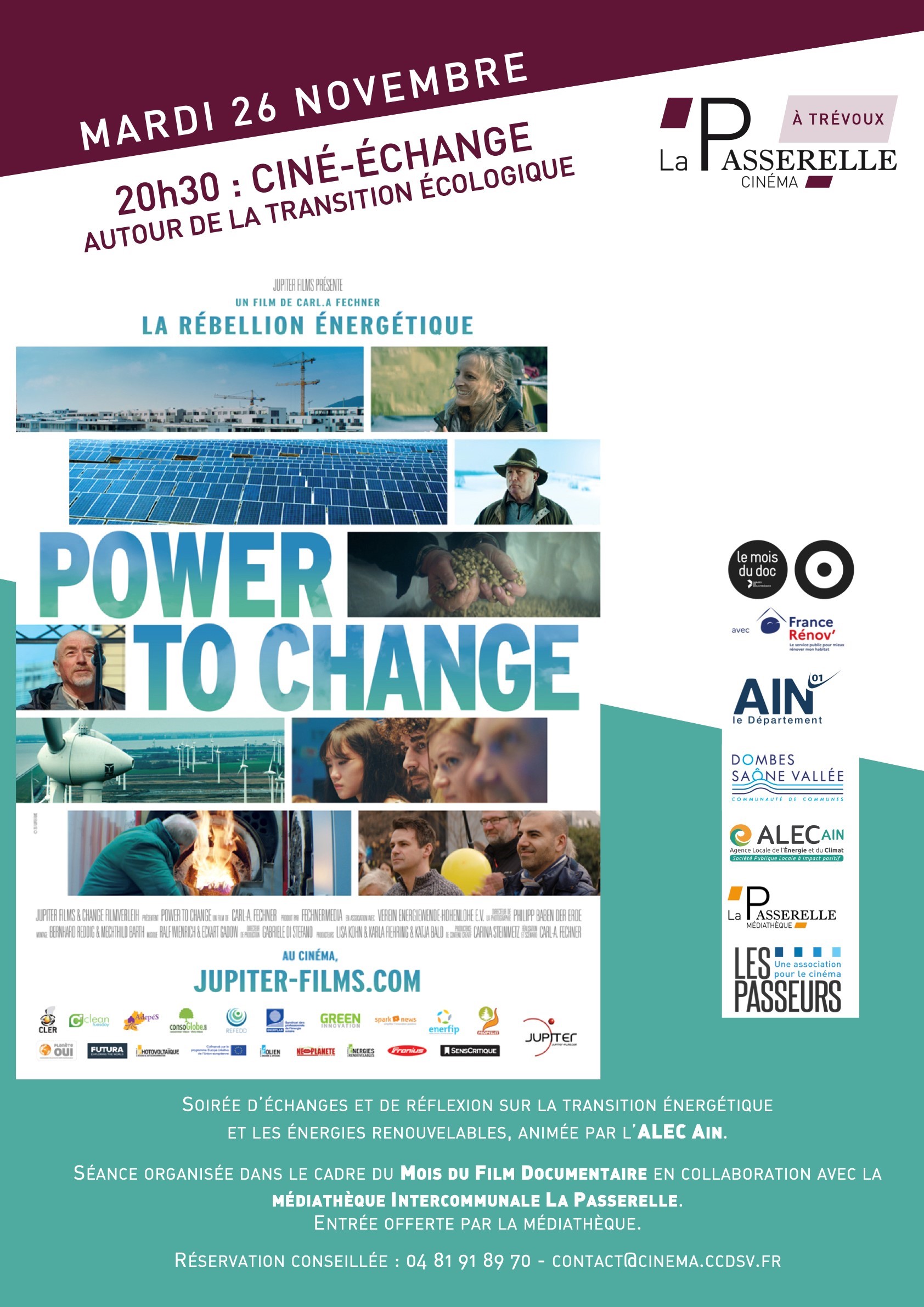 Ciné-échange : Power to change : la rébellion énergétique